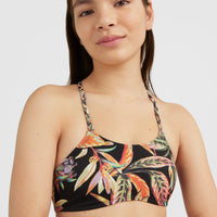 Tropics Bikini | Black Tropical Flower