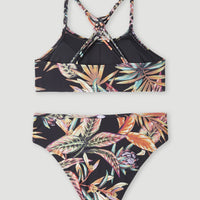 Tropics Bikini | Black Tropical Flower