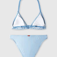 Surf State Triangel Bikini Set | Blue Simple Stripe