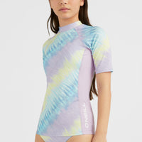 O'Neill Printed Shortsleeve-Schwimmshirt | Blue Tie Dye