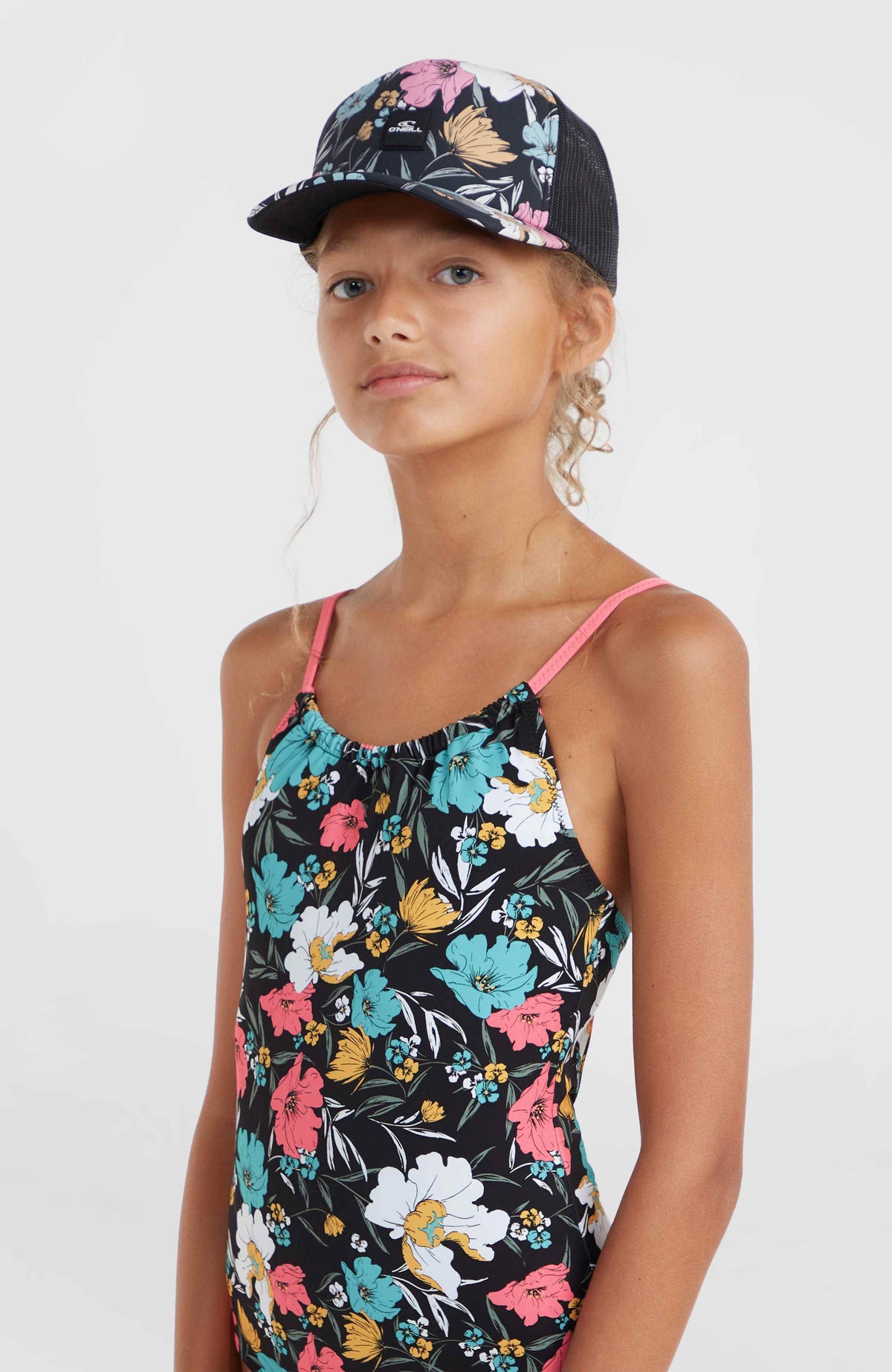 Mix and Match Cali Badeanzug | Black/Blue Bluemchen