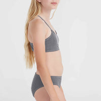 Essentials Bikini-Set | Black Simple Stripe