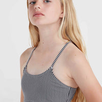 Essentials Bikini-Set | Black Simple Stripe