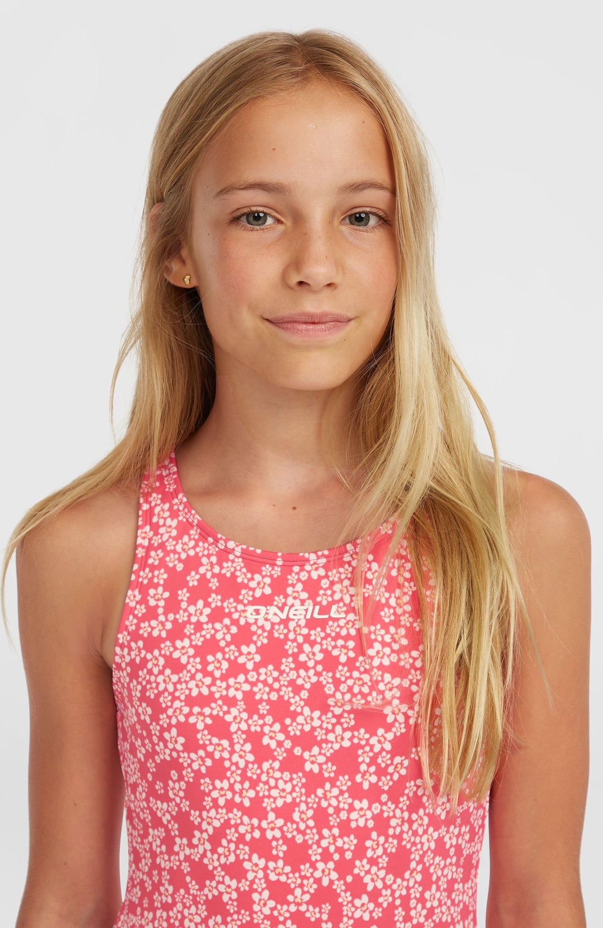 Essentials Badeanzug | Pink Milliflower