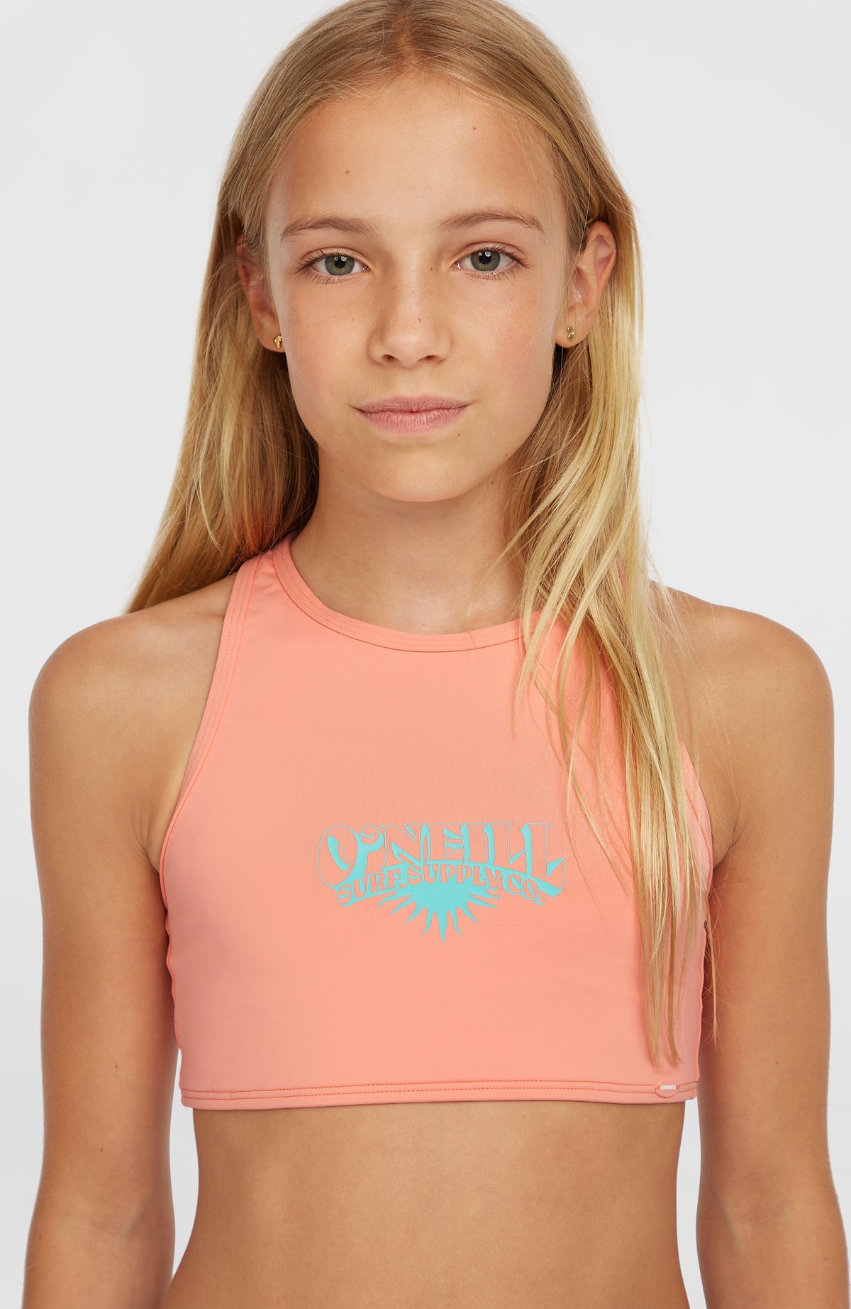 Cali Holiday Bikini-Set | Coral Pink Colour Block