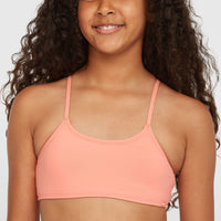 Essentials Bralette-Bikini-Set | Coral Pink