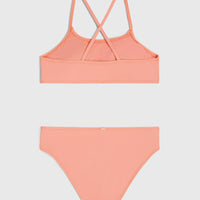 Essentials Bralette-Bikini-Set | Coral Pink