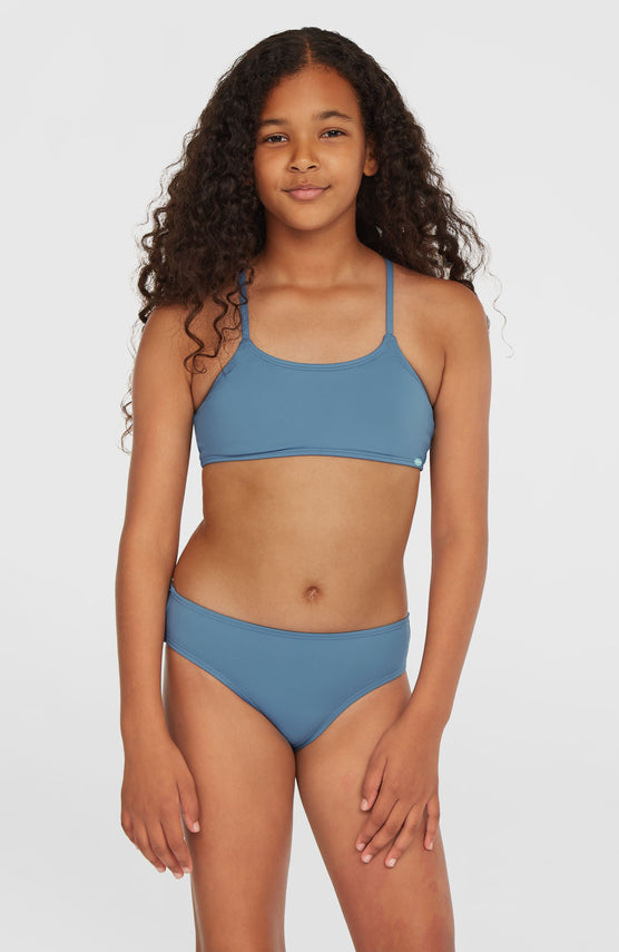 Essentials Bralette-Bikini-Set | Copen Blue