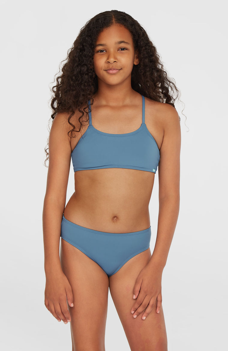 Essentials Bralette-Bikini-Set | Copen Blue