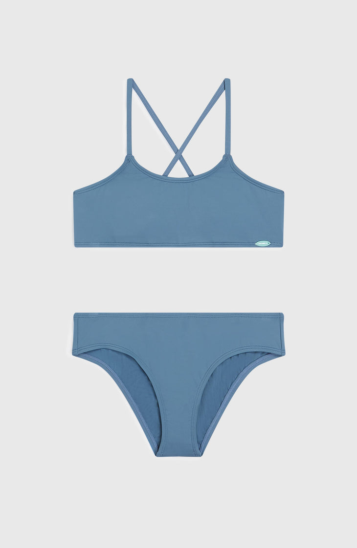 Essentials Bralette-Bikini-Set | Copen Blue