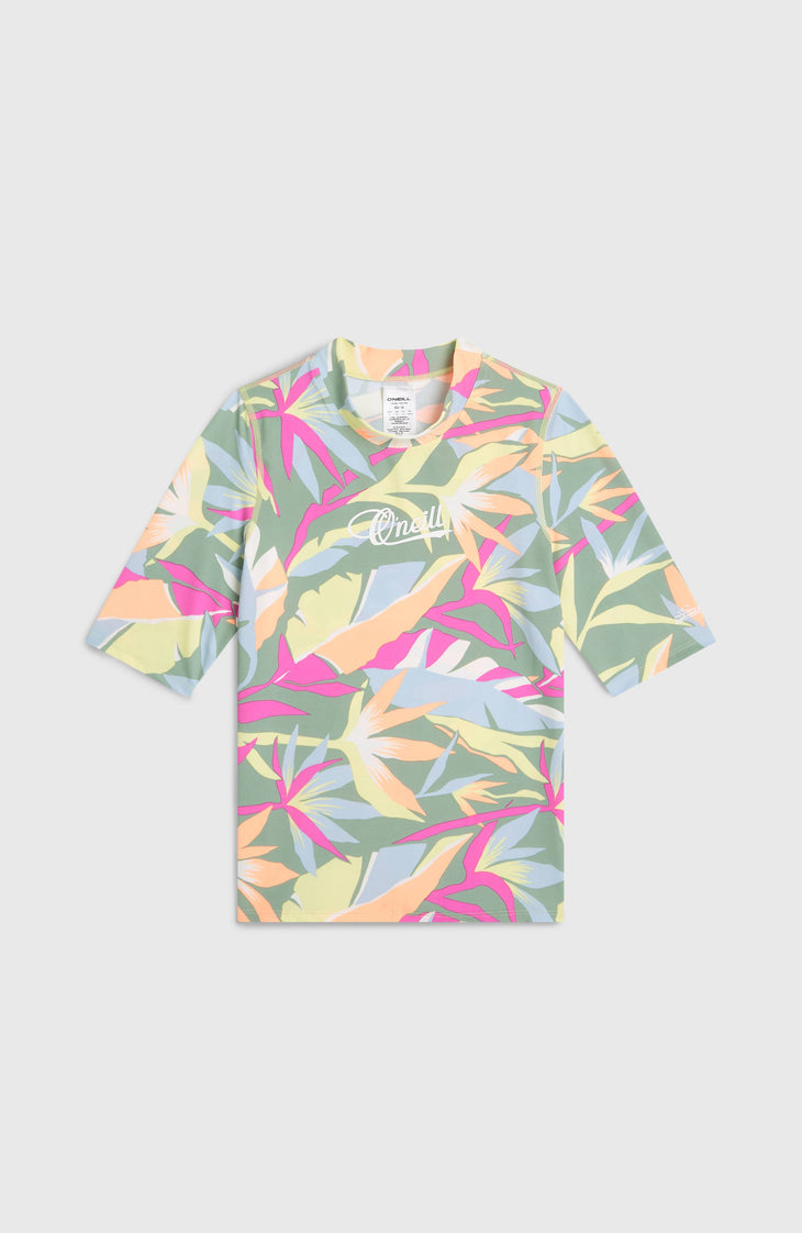 O'Neill Graphic Shortsleeve-UV-Shirt | Green Wmns Tropicana