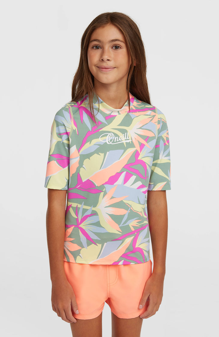 O'Neill Graphic Shortsleeve-UV-Shirt | Green Wmns Tropicana