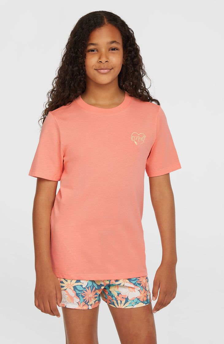 Script T-Shirt | Coral Pink