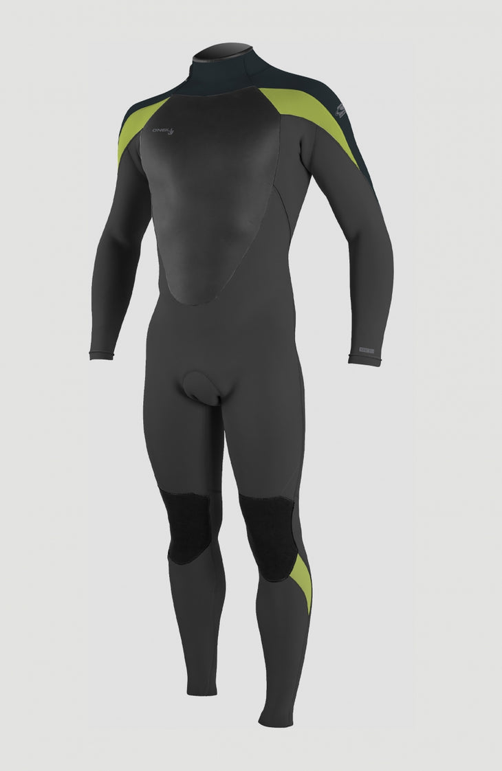 Epic 4/3mm Back Zip Full Wetsuit | BLACK/GUNMETAL/DAYGLO