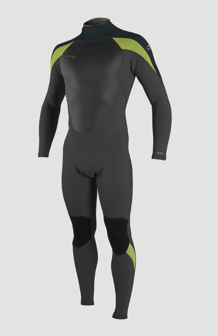 Epic 5/4 Back Zip Full Wetsuit | BLACK/GUNMETAL/DAYGLO