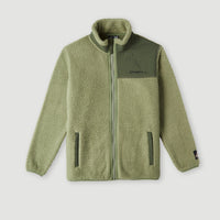 Flauschige Fleecejacke | Deep Lichen Green