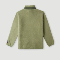 Flauschige Fleecejacke | Deep Lichen Green