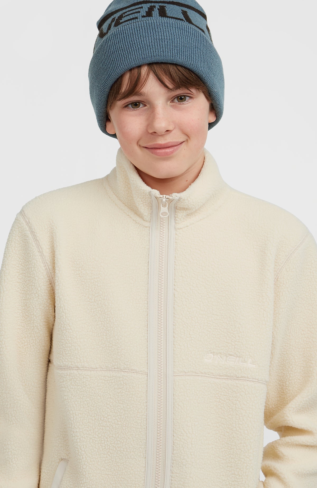 Flauschige Fleecejacke mit Reißverschluss | Macaron