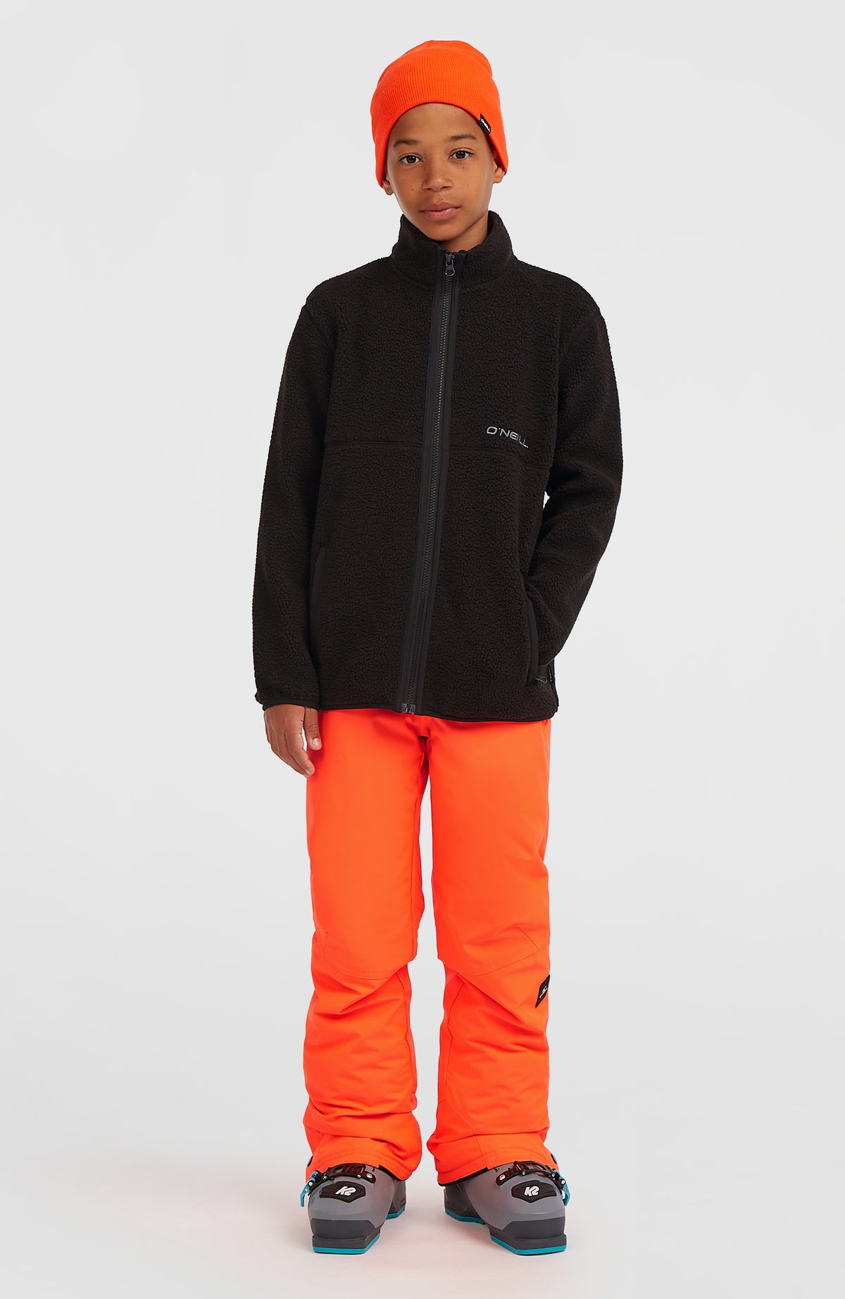 Flauschige Fleecejacke mit Reißverschluss | Black Out