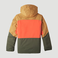 Carbonite Skijacke | Rich Caramel Colour block