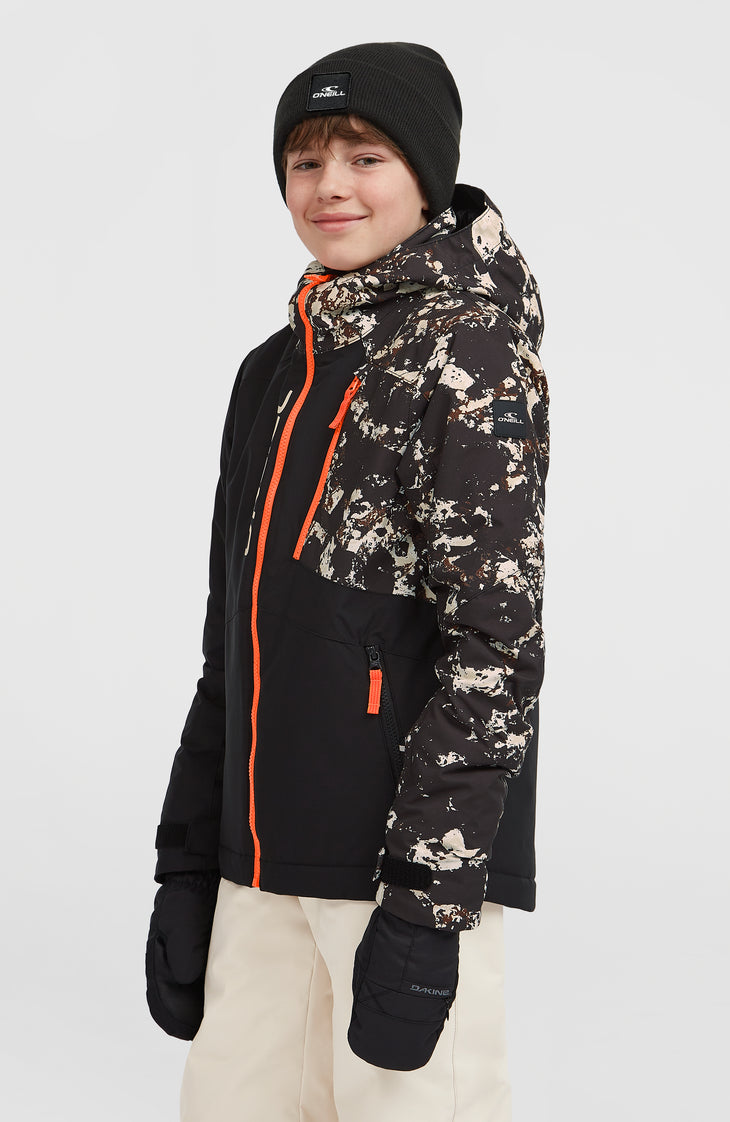 FWC'Cruz Block Skijacke | Black/Beige Quarry