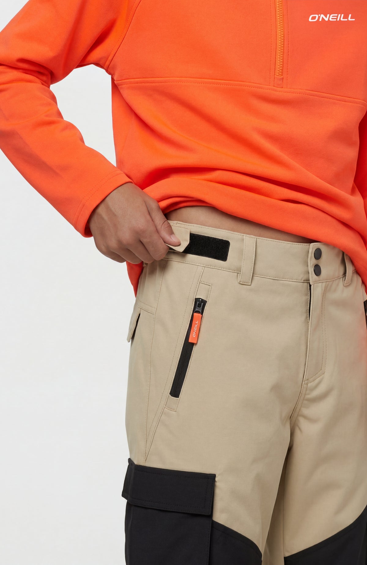 FWC'Cruz Cargo-Skihose | Olive Blush Colour Block
