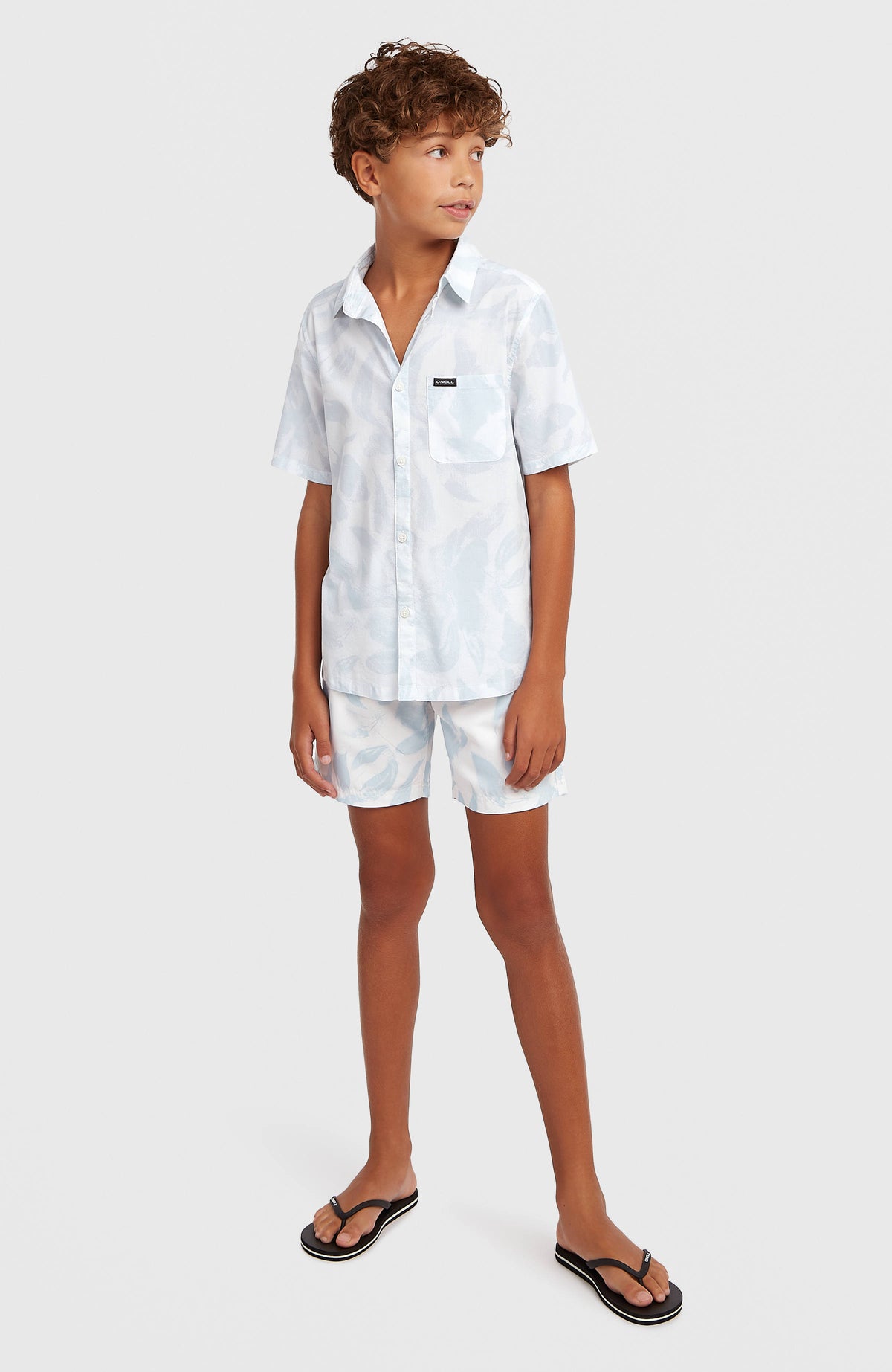 Print-Shirt | White Spray Flower