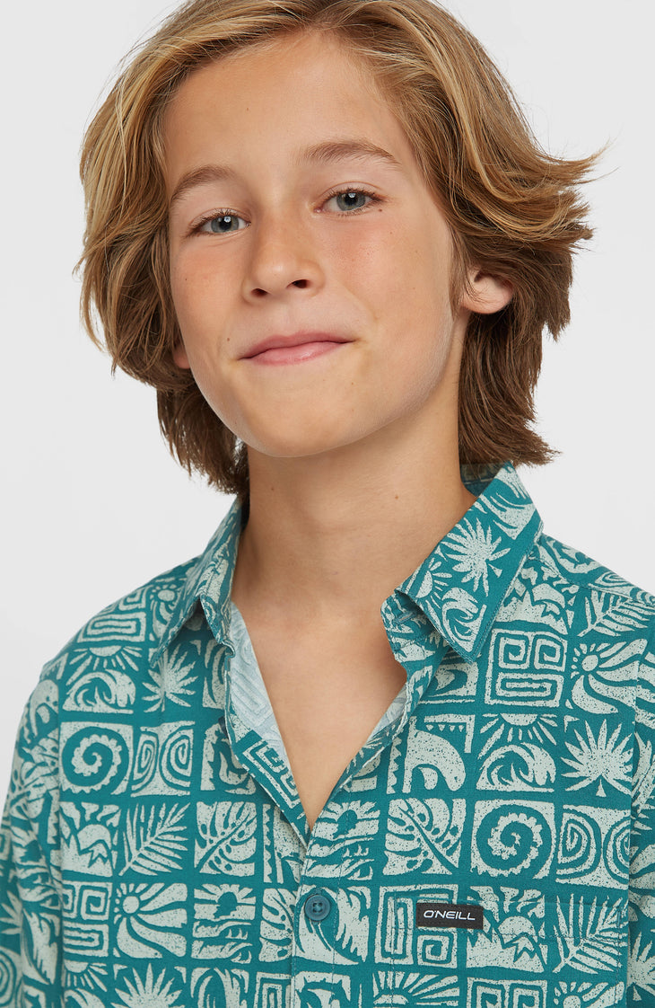 Print-Shirt | Blue Bricks