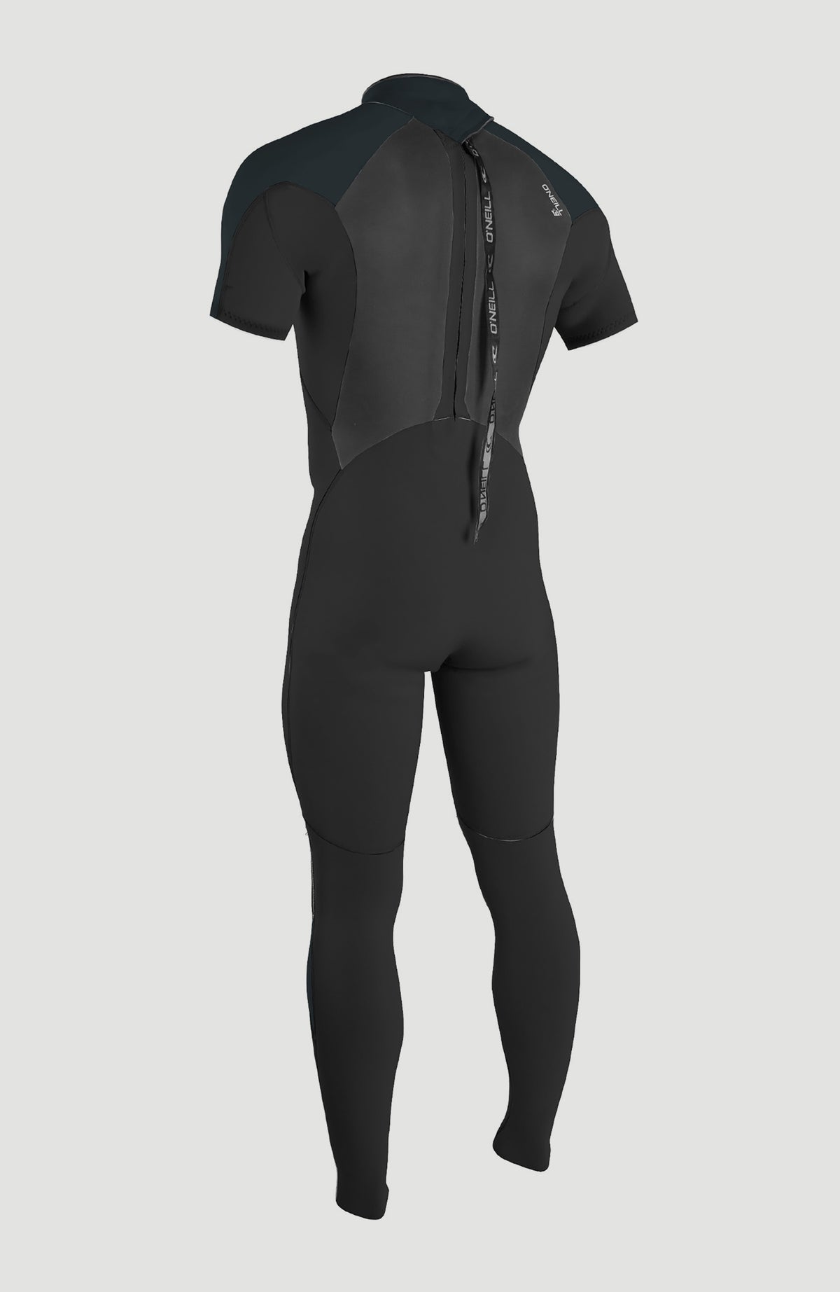 Epic 3/2mm Back Zip Shortsleeve Full Wetsuit Men | BLACK/GUN METAL/GUN METAL