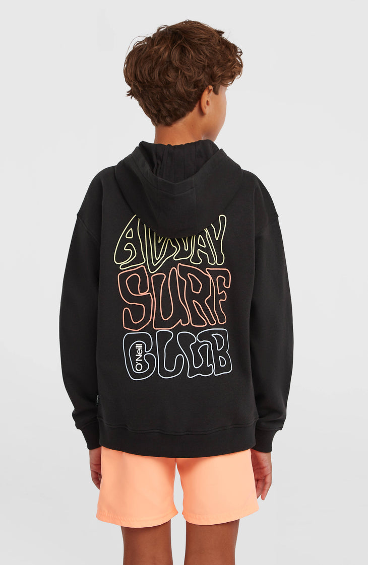 Graphic Kapuzenjacke mit Reißverschluss | Black Out