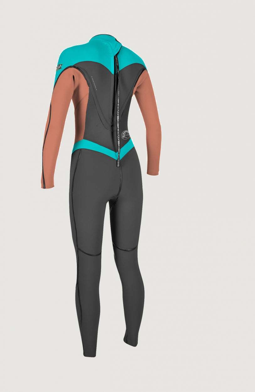 Flair Back Zip 3/2mm Full Wetsuit | Grey