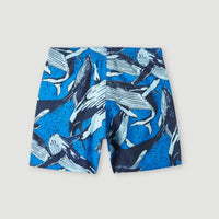 Cali Print 13'' Badehose | Blue Whales