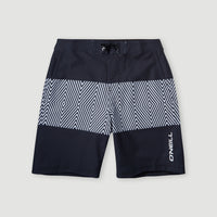 Cali Block 13'' Badehose | Black & White SNSC