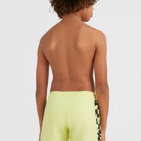 Cali Panel 14'' Badehose | Sunny Lime Colour Block