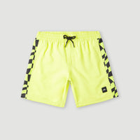 Cali Panel 14'' Badehose | Sunny Lime Colour Block