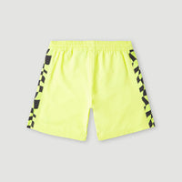 Cali Panel 14'' Badehose | Sunny Lime Colour Block