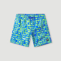 Cali Gradient 14'' Badehose | Bright Blue Neon Lights