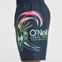 Circle Surfer 14'' Badehose | Outer Space Circle Surfer Grandient Panel