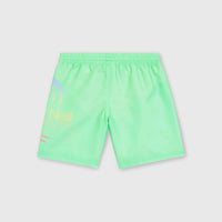 Circle Surfer 14'' Badehose | Neon Green Circle Surfer Gradient Panel