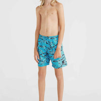 Jack O'Neill Cali Crazy 14'' Badehose | Light Blue Ocean View