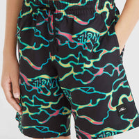 Jack O'Neill Cali Crazy 14'' Badehose | Black Ocean View