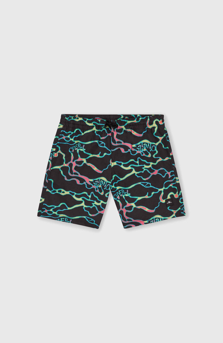 Jack O'Neill Cali Crazy 14'' Badehose | Black Ocean View