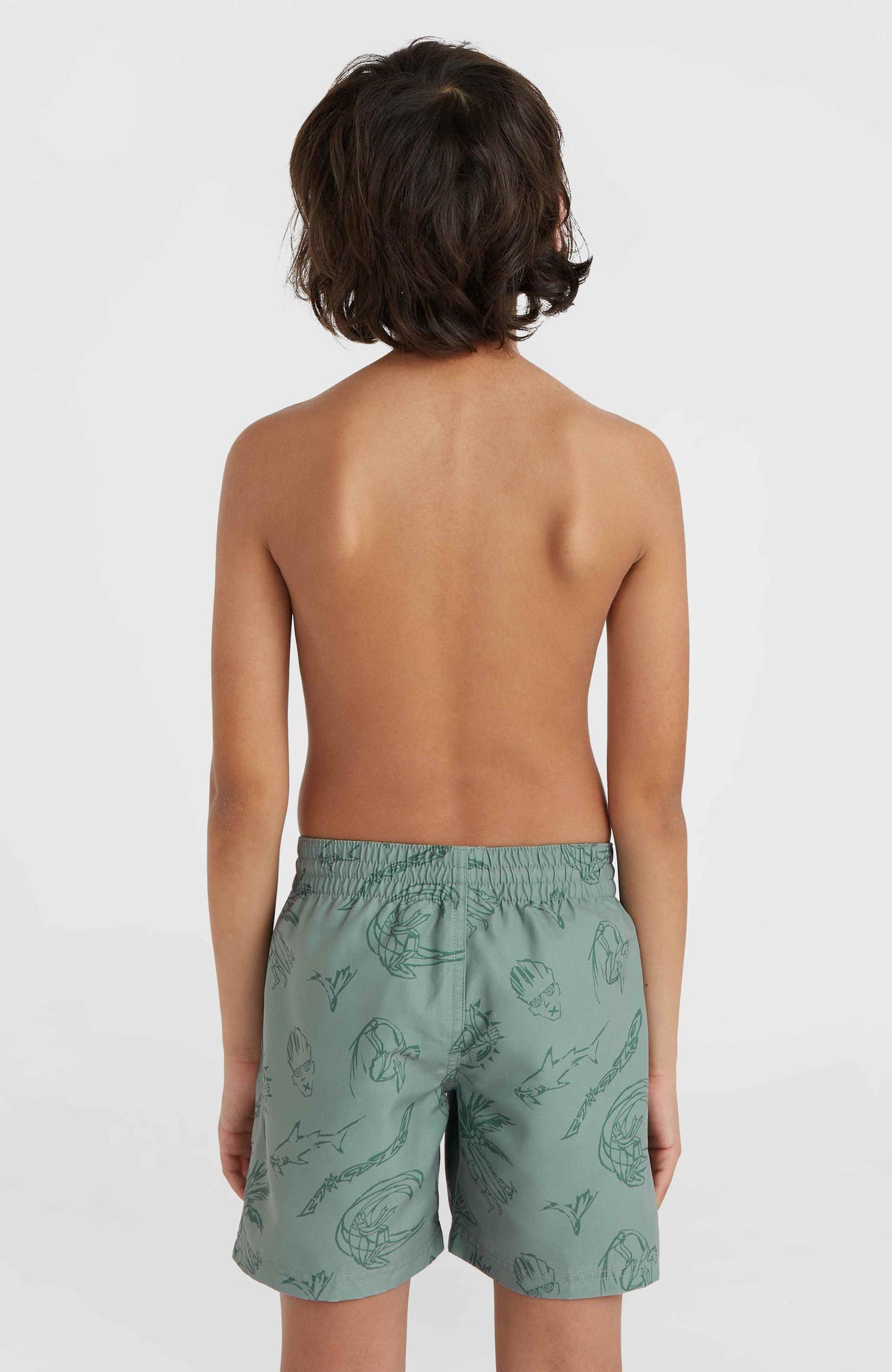 Mix and Match Cali Print 13'' Badehose | Green Vintage Surfer