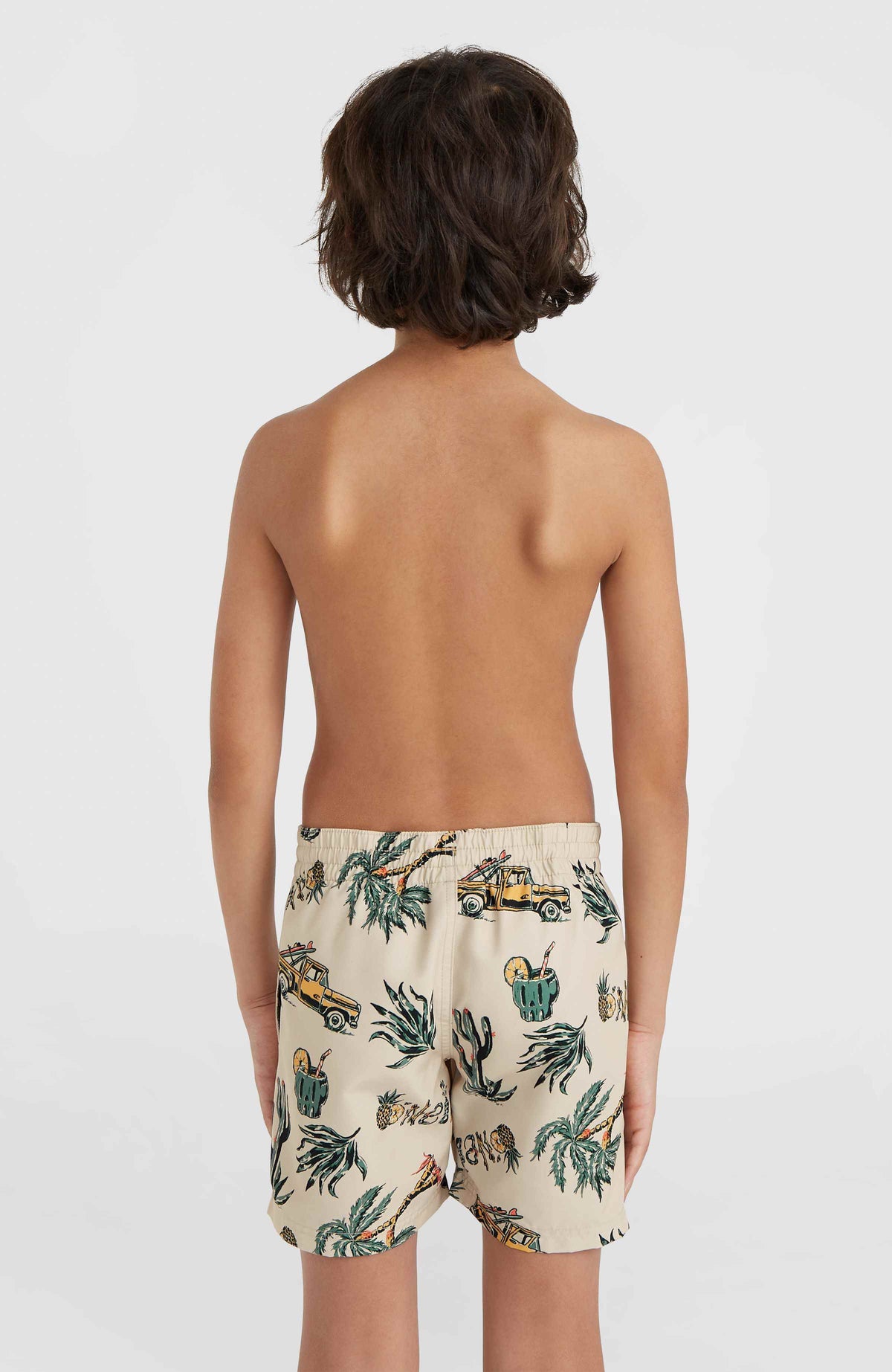 Mix and Match Cali Print 13'' Badehose | Beige Venice Beach