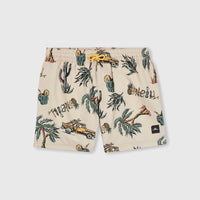 Mix and Match Cali Print 13'' Badehose | Beige Venice Beach