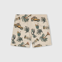 Mix and Match Cali Print 13'' Badehose | Beige Venice Beach