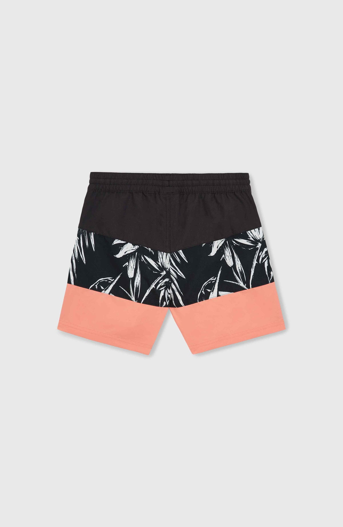 Mix and Match Cali Block 13'' Badehose | Black/White Tonal Tropicana