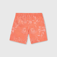 Mix and Match Cali Floral 14'' Badehose | Living Coral Tonal Tropicana
