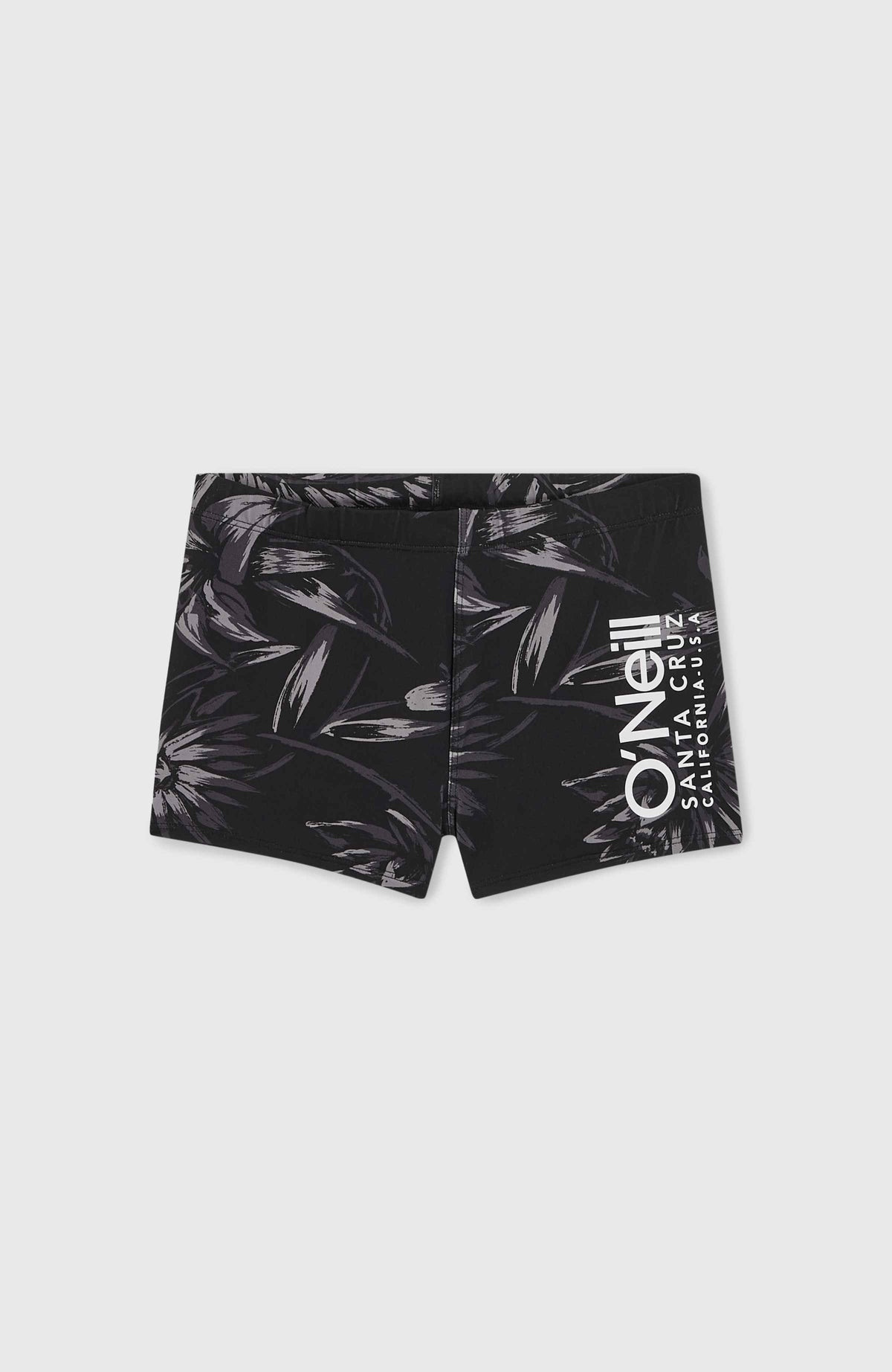 Mix and Match Crazy 8'' Racer Badehose | Black Tonal Tropican
