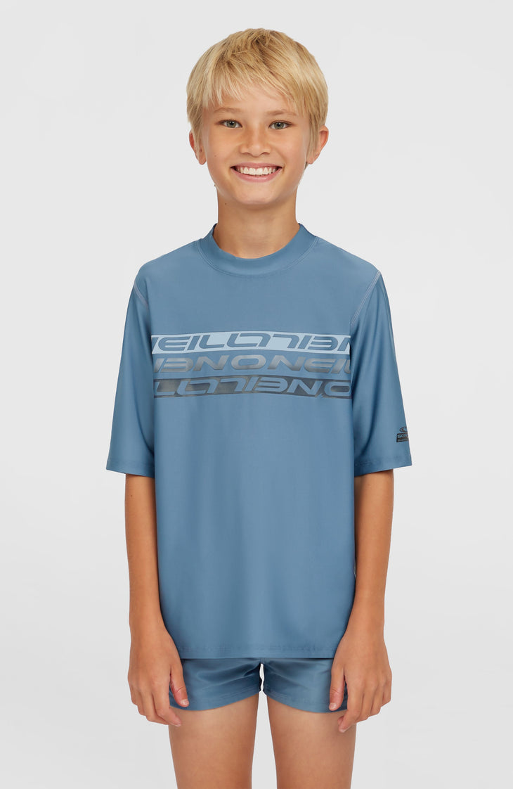 Shortsleeve-Schwimmshirt | Copen Blue